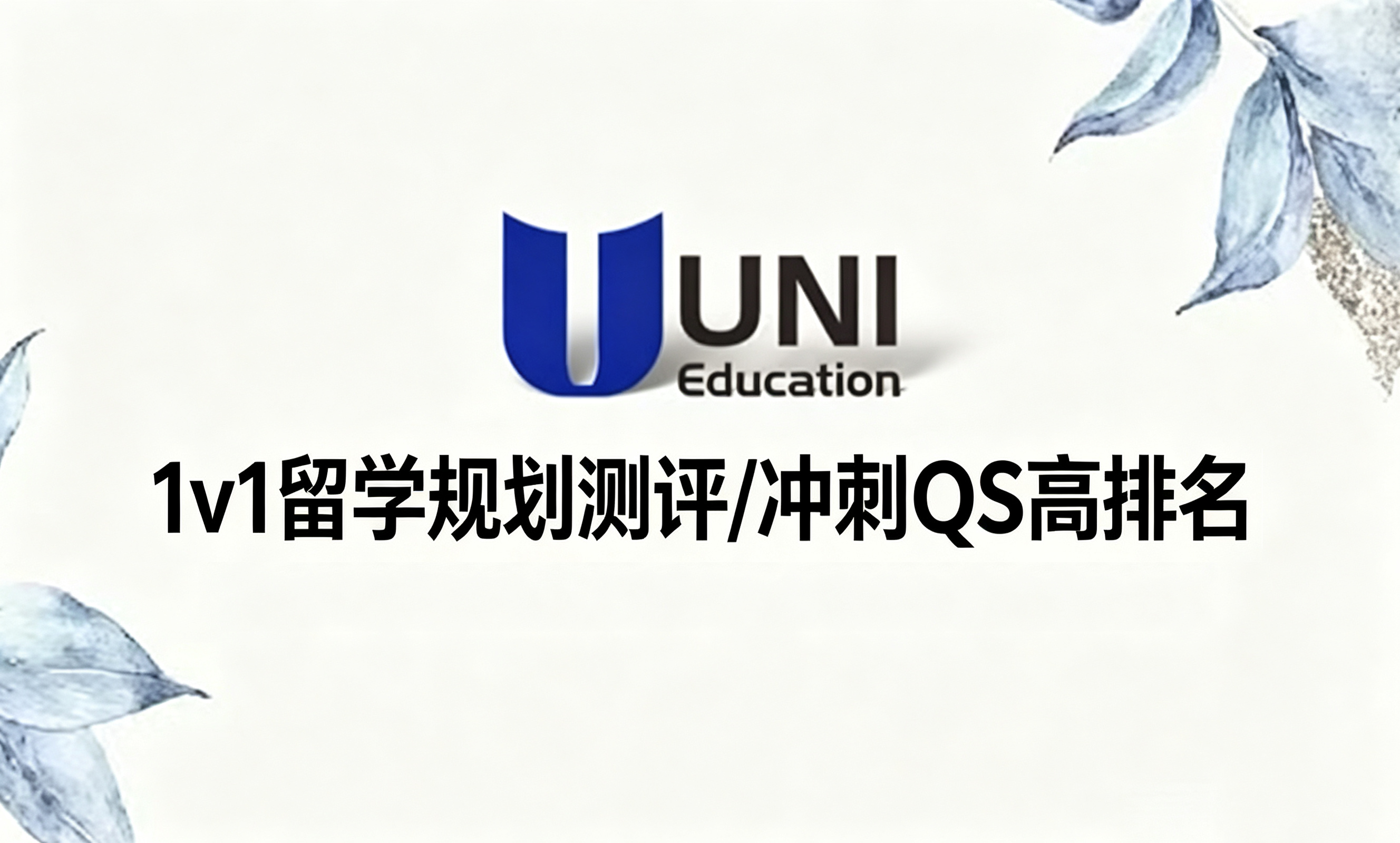 1v1留学规划测评/冲刺QS高排名